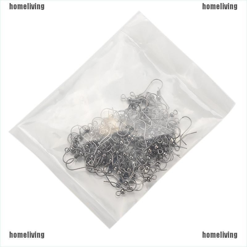[homeliving] Set 100 Móc Xỏ Khuyên Tai Mạ Bạc