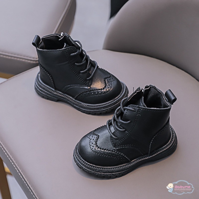 Giày Boot Martin Phong Cách Retro Mới Cho Bé Trai Bé Gái