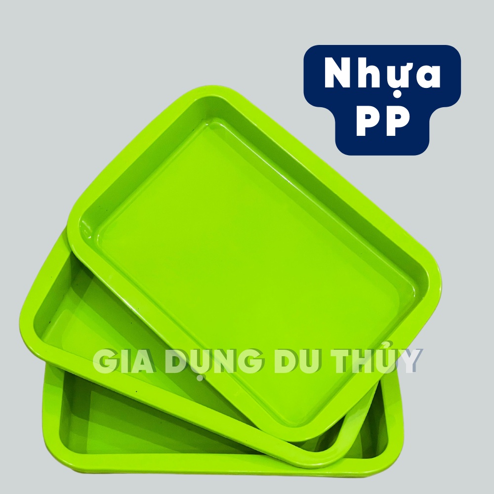 Khay nhựa đựng linh kiện, đựng cua giống hình chữ nhật màu xanh lá giá rẻ của gia dụng Du Thủy - KHAY CUA TÝ LIÊN