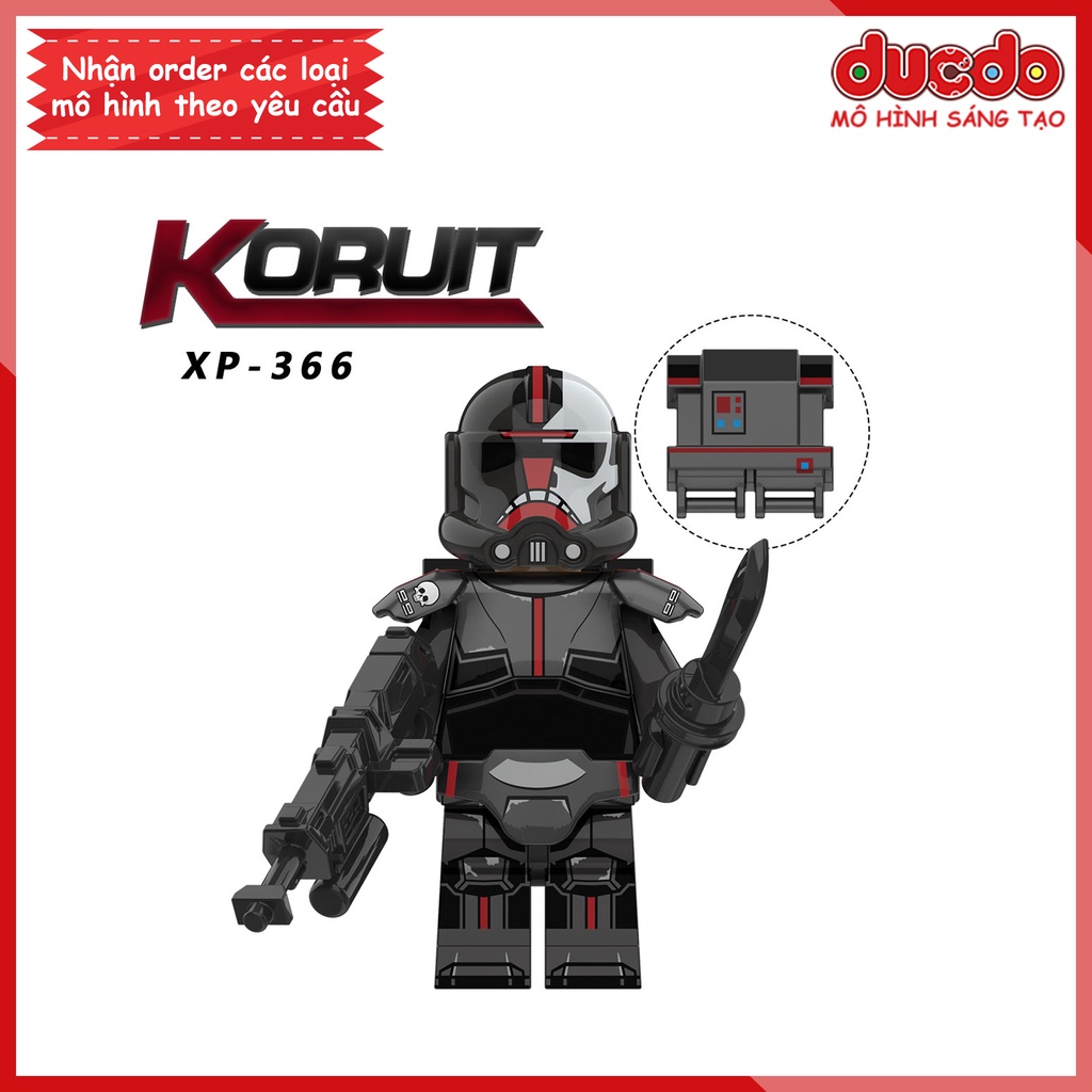 Minifigures nhân vật Star Wars The Bad Batch - Đồ chơi Lắp ghép Xếp hình Mô hình Mini KORUIT KT1047