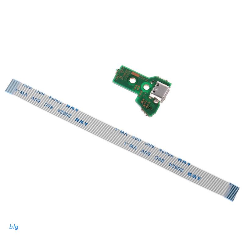 Bảng Mạch Cổng Sạc Usb Thay Thế Cho Tay Cầm Chơi Game Jds-040 Ps4 Kèm Cáp 12pin