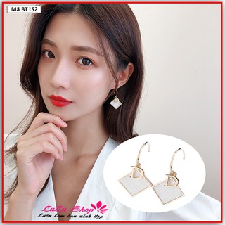 🔥 Khuyên tai nữ cá tính thiết kế vuông xinh xắn, dễ thương - Bông tai mã BT152