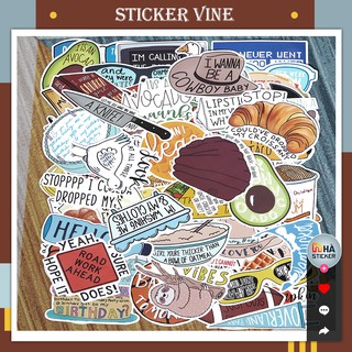 Set 67 Sticker Dán Vine PVC Chống Nước | Dán Điện Thoại | Dán Laptop | Dán Mũ Bảo Hiểm | Dán Vali