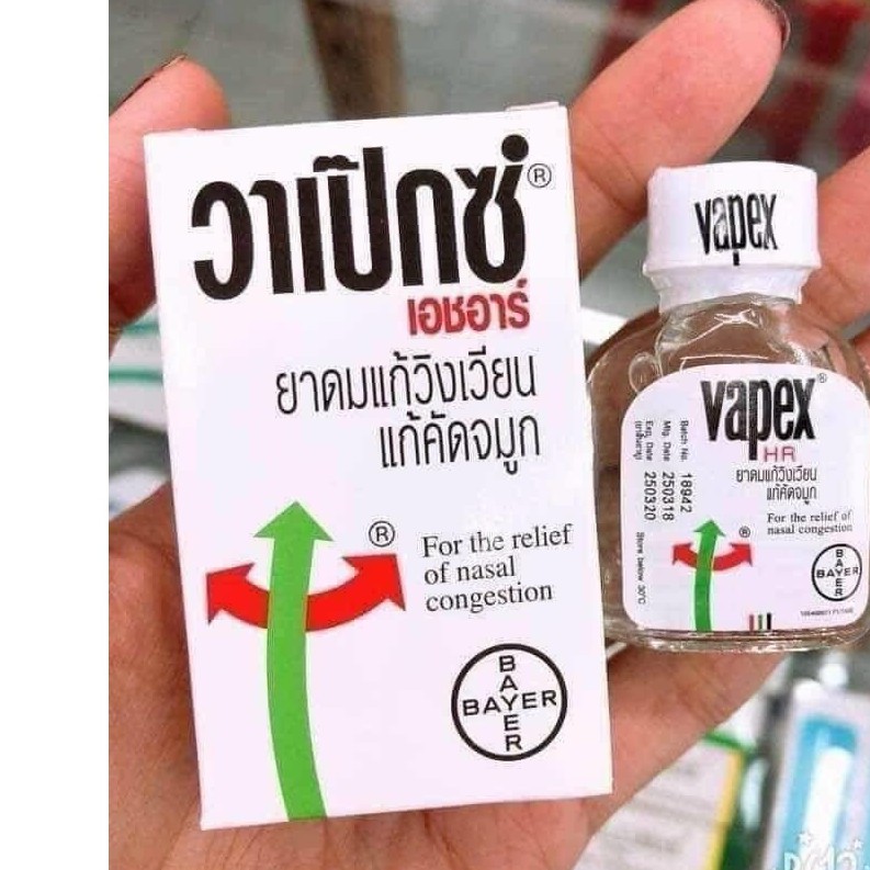 Dầu VAPEX Thái Lan - Dầu chuyên hỗ trợ thông mũi - dung tích 5ml