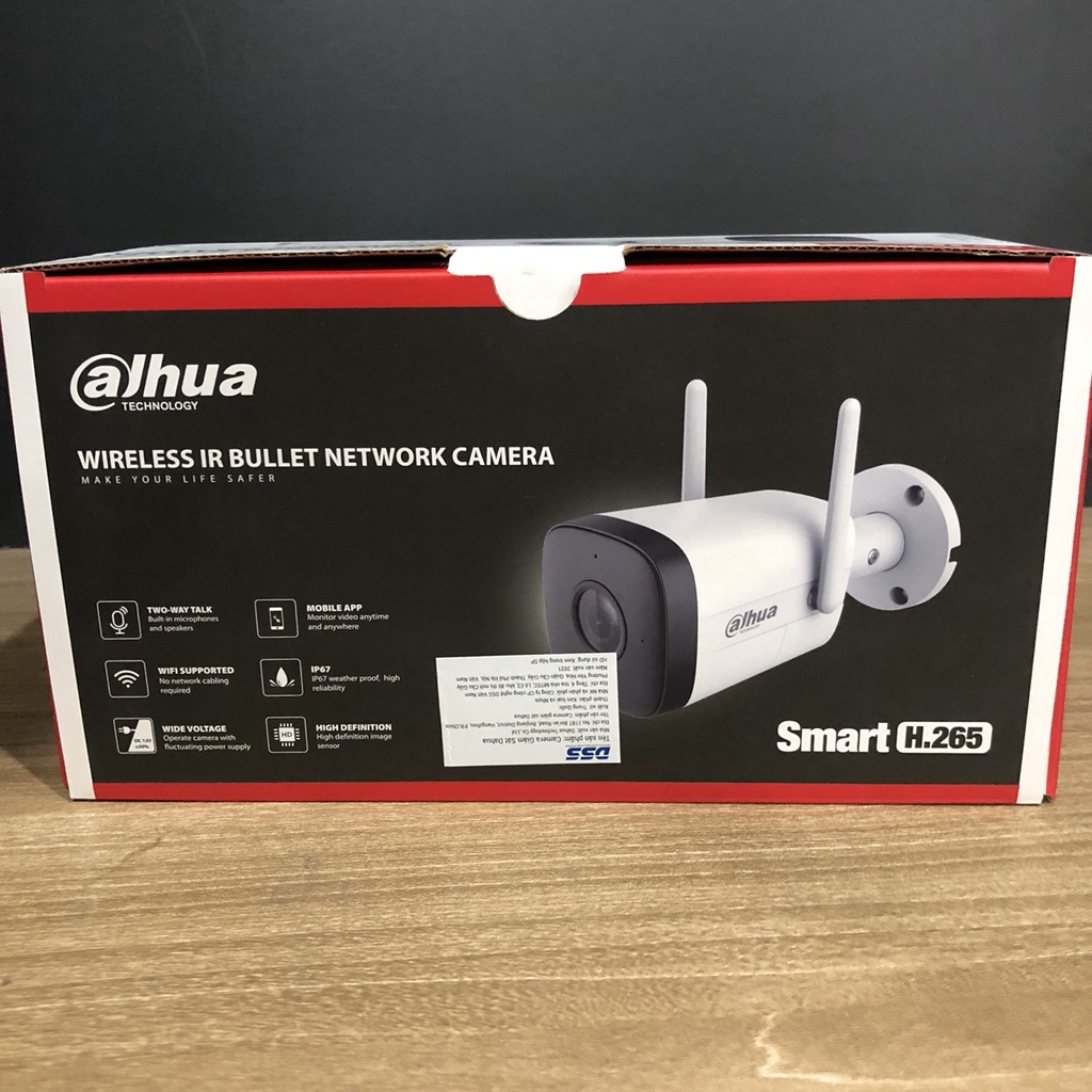 Camera IP Wifi  ngoài trời 2MP DAHUA DH-IPC-HFW1230DT-STW - Đàm thoại 2 chiều - Hàng chính hãng