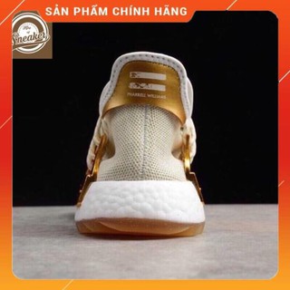 Giầy thể thao NMD Human race trắng vàng thời trang nam nữ .