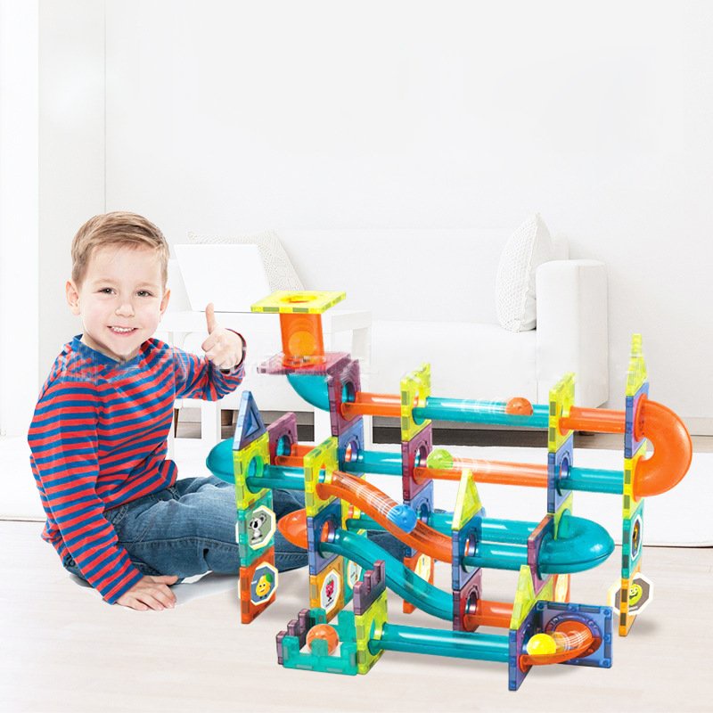 Bộ nam châm xếp hình 3D 54ct, đồ chơi nam châm xếp hình thông minh loại miếng, giúp trẻ phát triển trí tuệ.