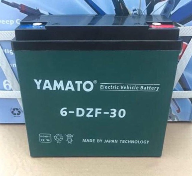 Ắc quy xe máy điện Yamato 12V-30Ah Empire cao cấp DN528