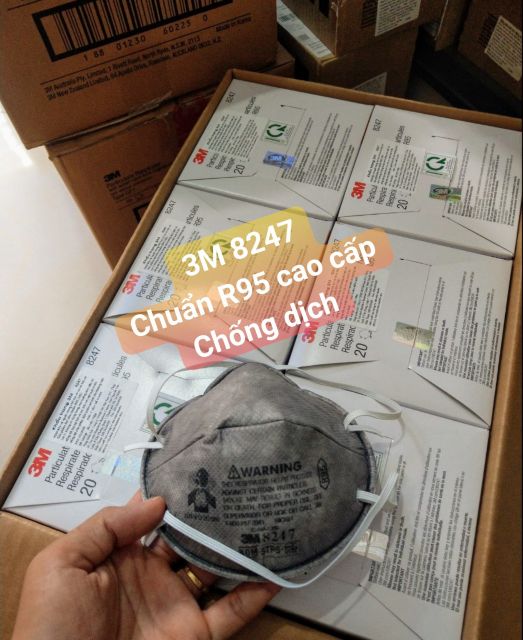 1 Chiếc Khẩu Trang Niosh R95 3M 8247  Cao Cấp