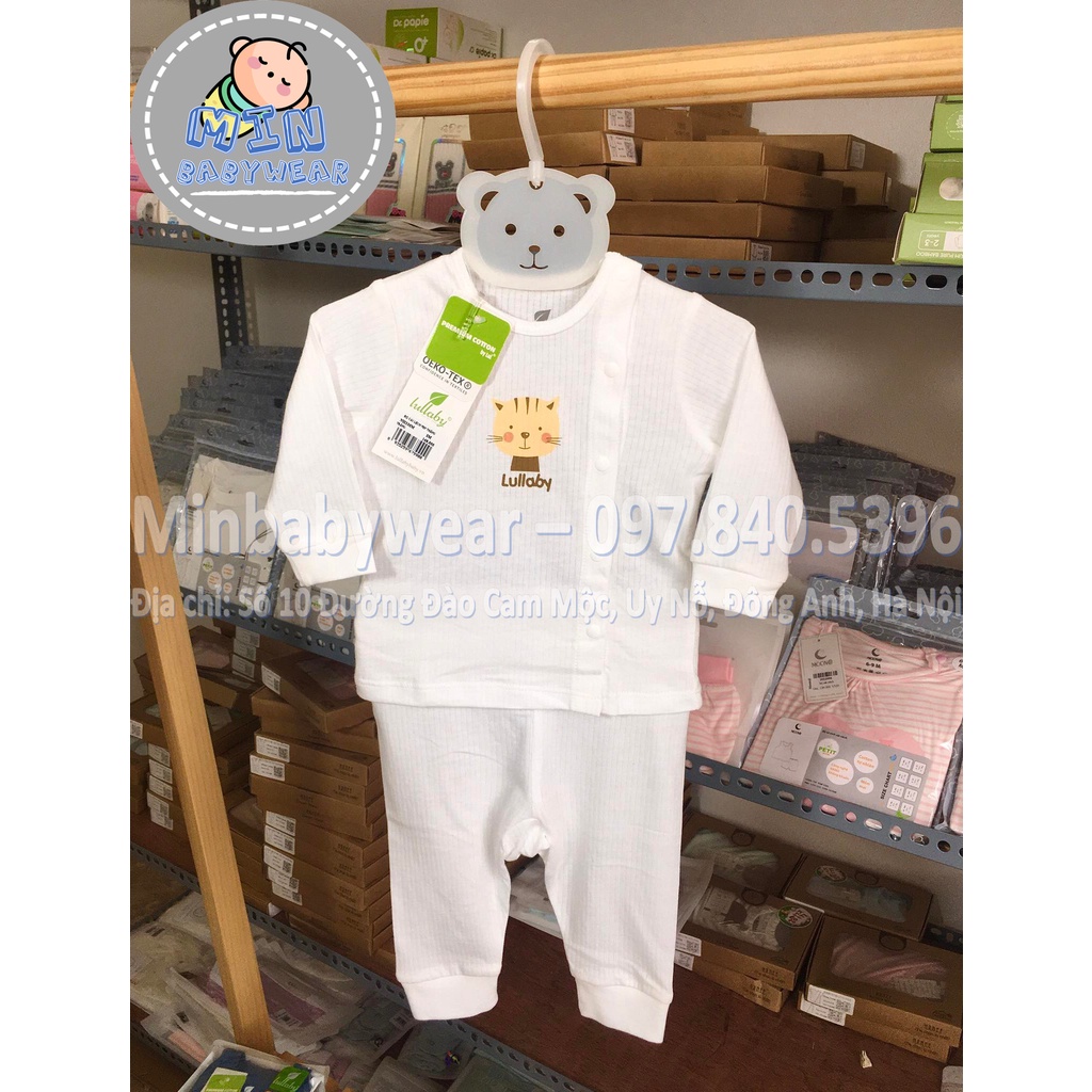 Bộ sơ sinh cài chéo nẹp thẳng chất cotton họa tiết đáng yêu