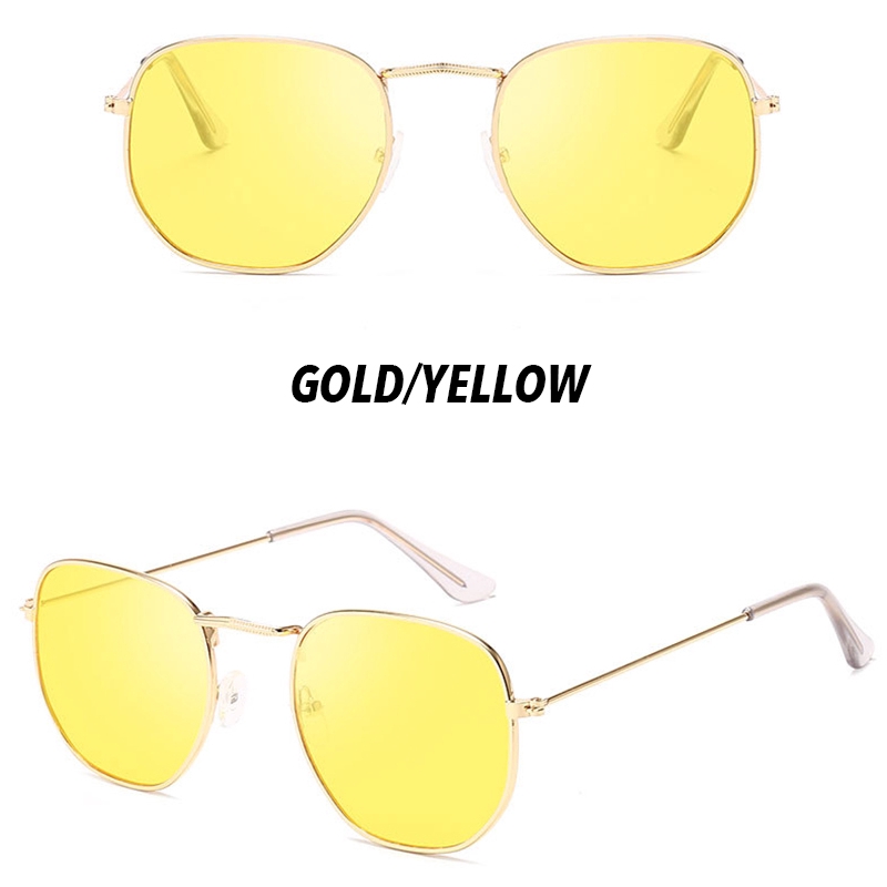 Kính mát gọng kim loại nhỏ phong cách retro Hàn Quốc