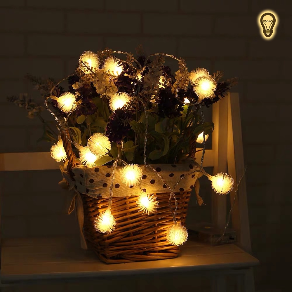 Đèn LED hoa tuyết năng lượng mặt trời làm đèn decor, trang trí sân vườn ,ban công,ngoài trời không thấm nước.