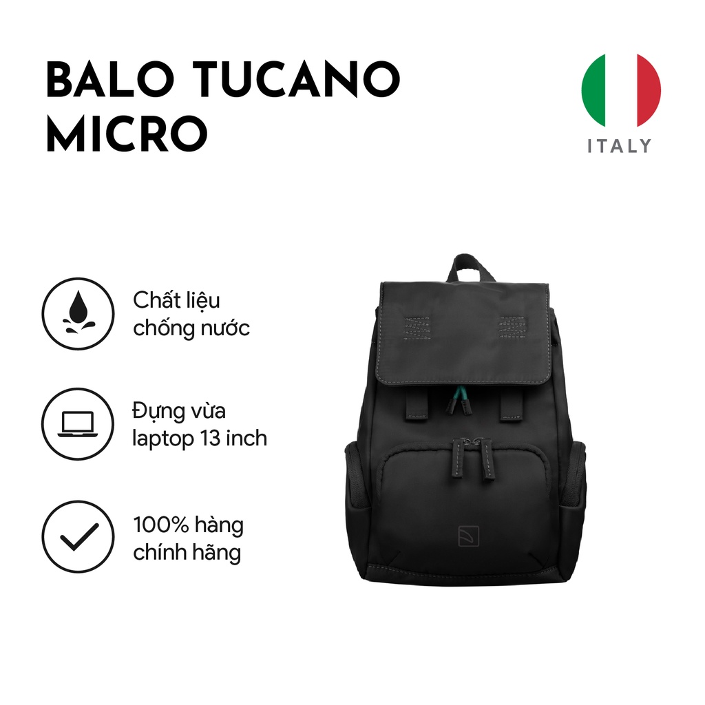 Balo Tucano Micro thương hiệu Ý_ bảo hành 12 tháng