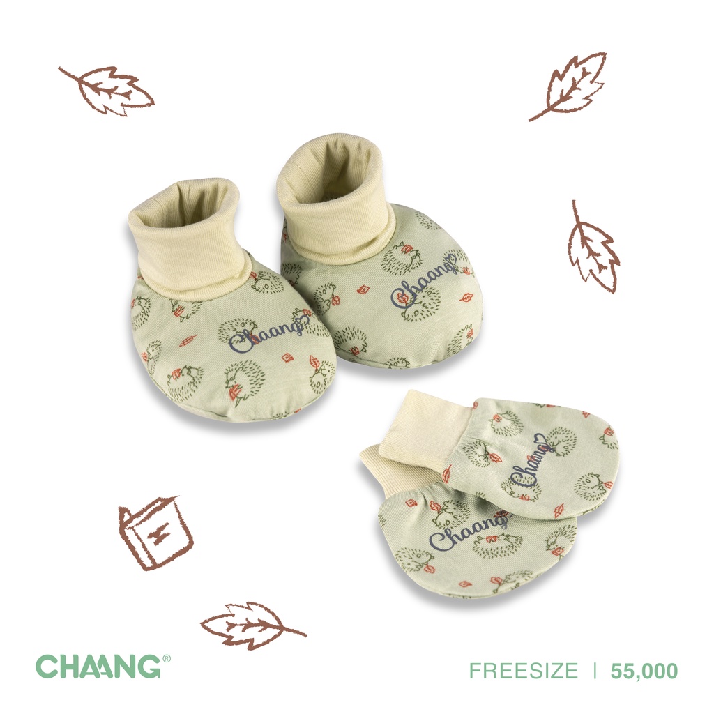 [CHAANG] Set bao tay bao chân cho bé Park Chaang( 4 màu)