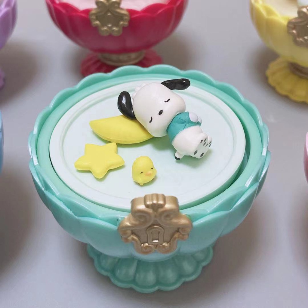 Mô Hình Búp Bê Hoạt Hình Chó Poodle Bằng Pha Lê 6 Kiểu Để Bàn Trang Trí