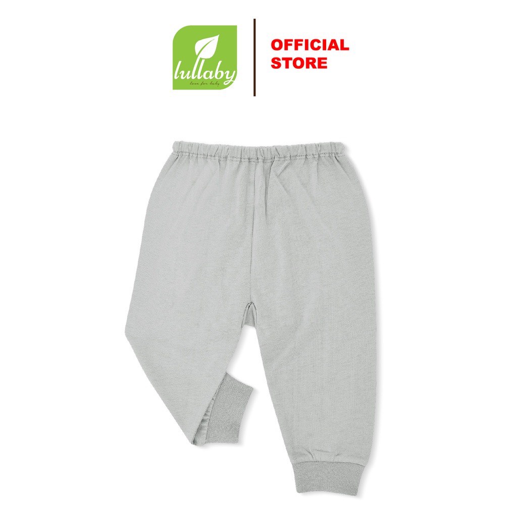 Quần dài cotton mỏng Lullaby bo gấu bé trai bé gái Nh532M