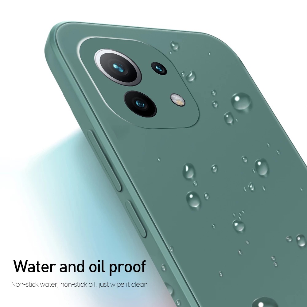 Ốp Điện Thoại Silicon Cạnh Vuông Sang Trọng Cho For Xiaomi 11 Lite 5G Ne 10T 11T Pro 10 Lite