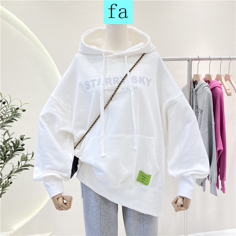 Áo Sweater in chữ thiết kế đơn giản cho nữ