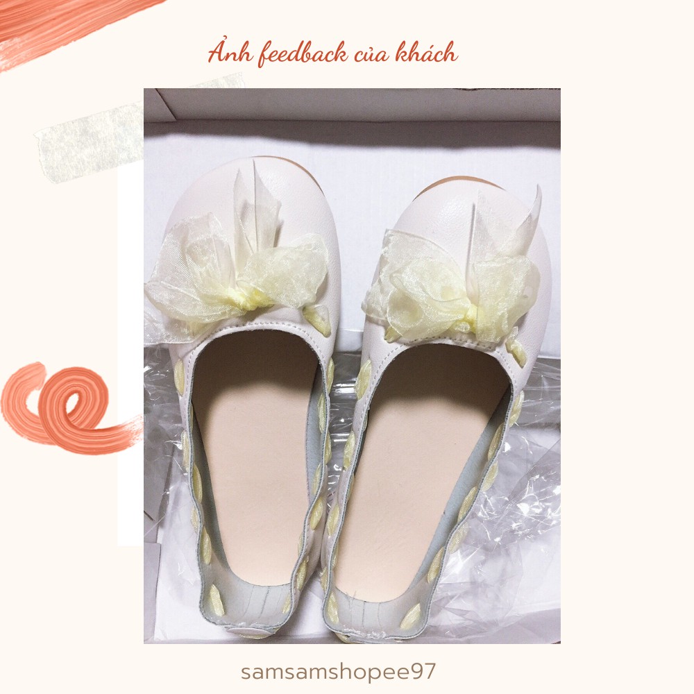 (VIDEO TỰ QUAY) Giày búp bê nữ ulzzang đẹp thời trang mũi tròn đế bệt da mềm (Kèm Ảnh Thật) | BigBuy360 - bigbuy360.vn