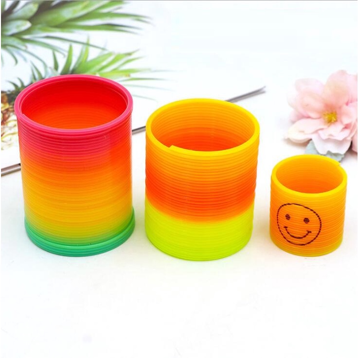 Đồ chơi cầu vồng ma thuật, lò xo phát triển trí tuệ, trí thông minh, đồ chơi cho bé, trẻ em