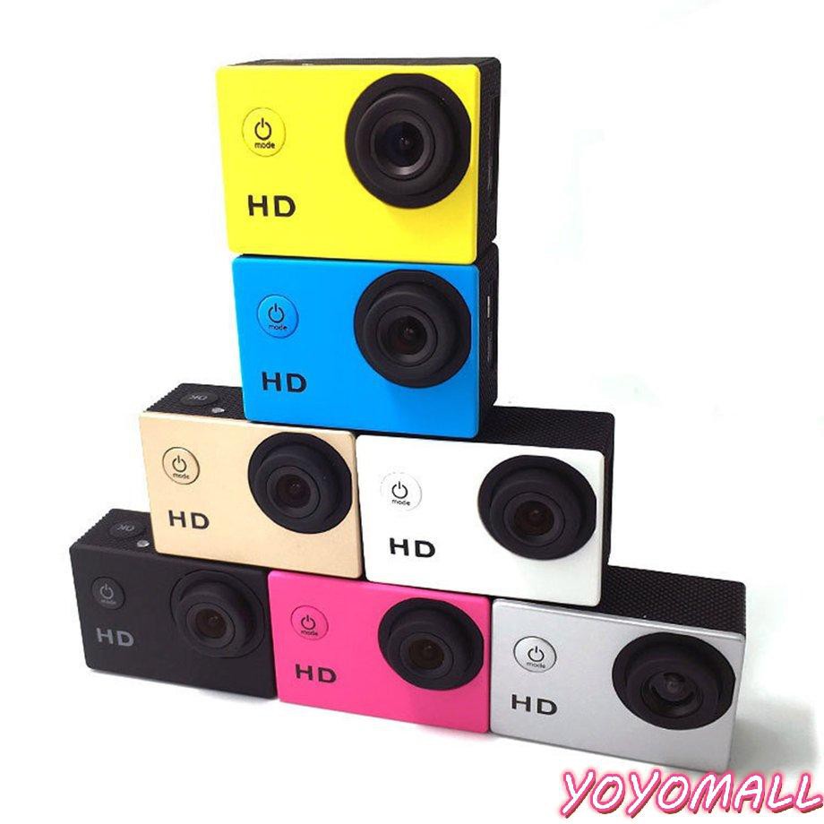 1 Bộ Camera Hành Trình 30m Mini Dv 1080p Chống Thấm Nước Bằng Nhựa Gắn Mũ Bảo Hiểm Xe Đạp