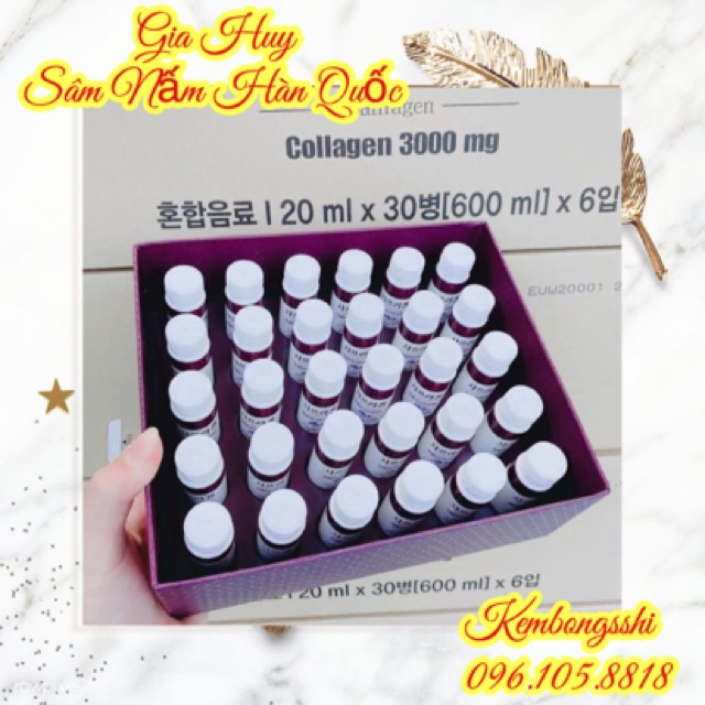 [HÀNG MỚI VỀ] Nước Uống Nhụy Hoa Nghệ Tây Saffron Collagen 3000mg 30 Chai