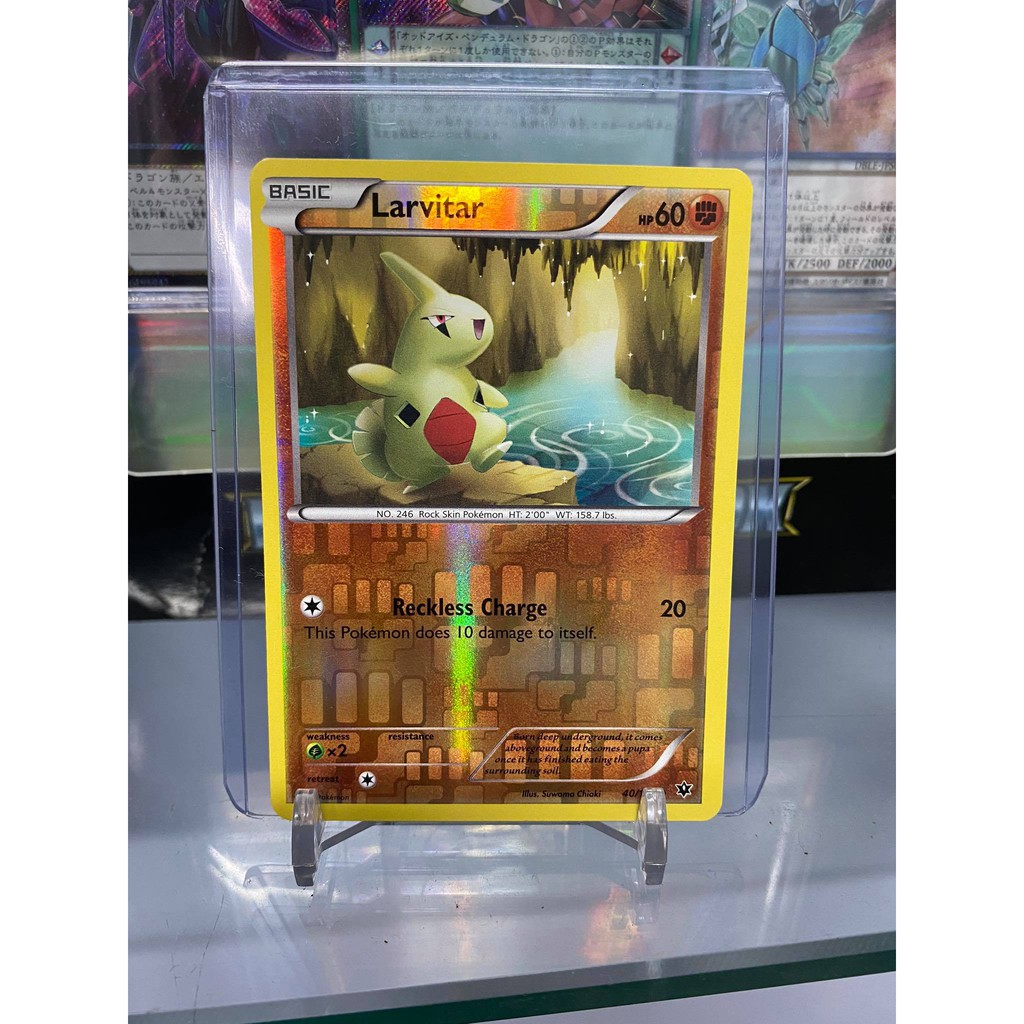 [ Dưa Hấu Yugioh ] Lá bài thẻ bài Pokemon Larvitar