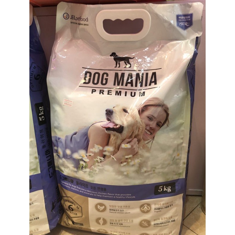 THỨC ĂN CHO CHÓ DOG MANIA dành cho mọi lứa tuổi túi 5kg( mẫu mới)