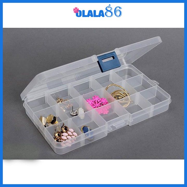 HỘP ĐỰNG TRANG SỨC 15 NGĂN ĐA DỤNG OLALA 86