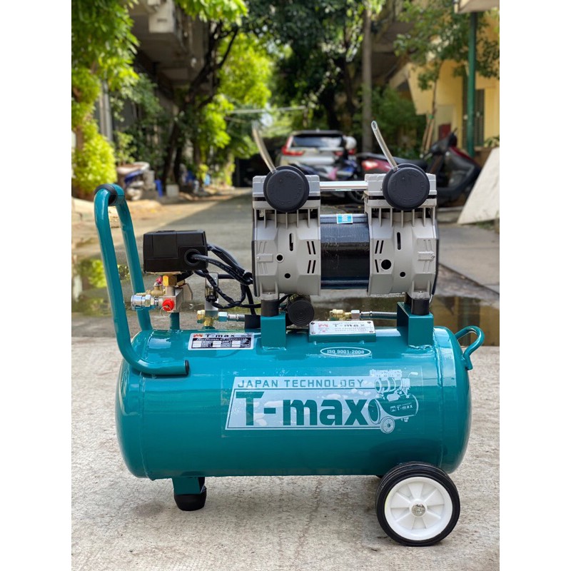 MÁY NÉN KHÍ TMAX 2.0HP 30L ÊM KO DẦU NẠP HƠI CỰC NHANH 57S THẾ HỆ MỚI 2021 NEW 100%