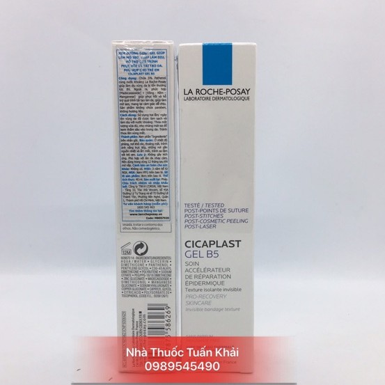 (CHÍNH HÃNG) Gel Phục Hồi Da La Roche Posay Cicaplast Gel B5 Mờ Sẹo, Dịu Da, Tái Tạo Da - 40ml