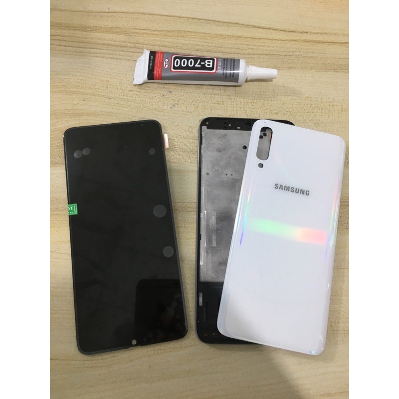Combo Bộ Vỏ Sườn + Màn Hình Samsung A70 Zin Hàng Cao Cấp Tặng Kèm Tuýp Keo