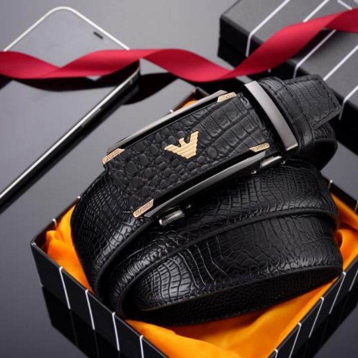 Thắt lưng nam - Dây nịt nam mặt đại bàng, da vân cá sấu sang trọng lịch lãm TL43