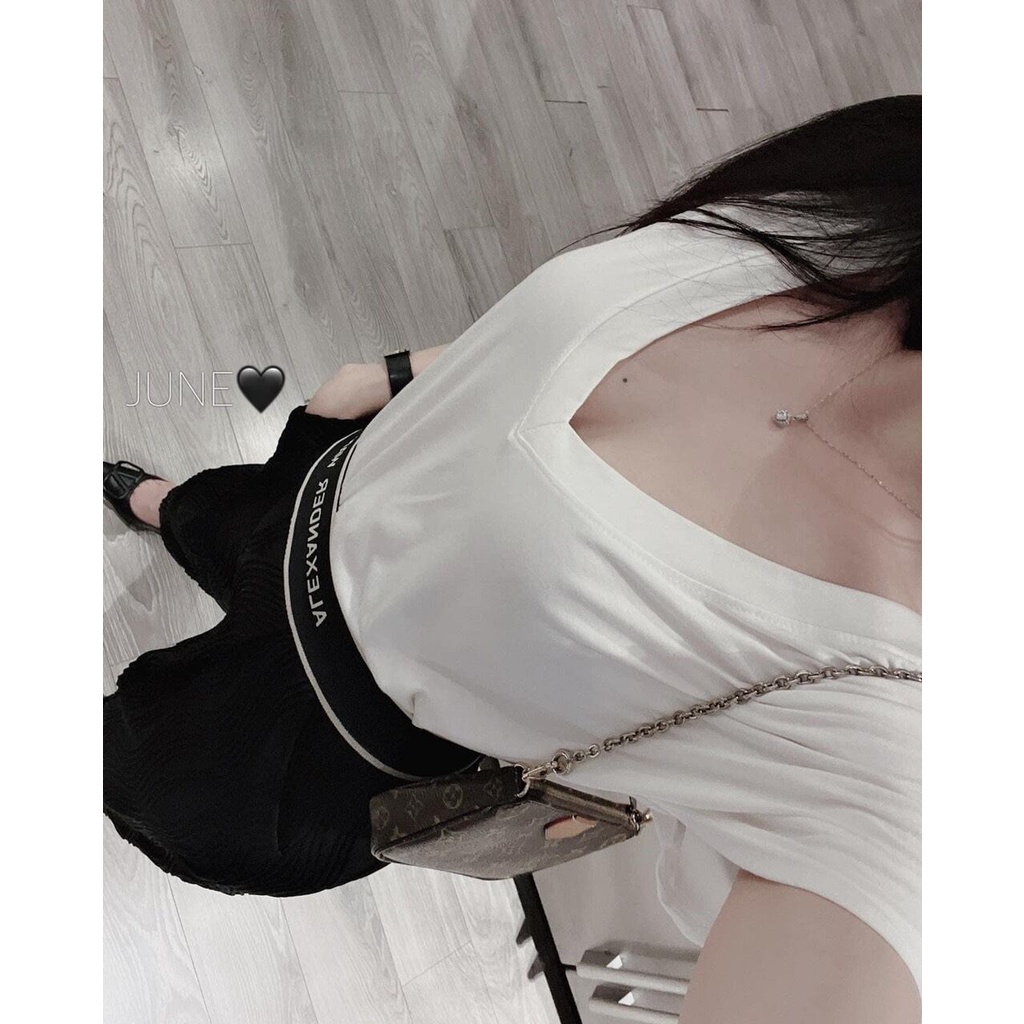 ÁO PHÔNG GIẤY NỮ CỔ TIM TAY HẾN HOT HIT  chất liệu cotton mềm mát,thấm mồ hôi. phom <60kg mang vừa