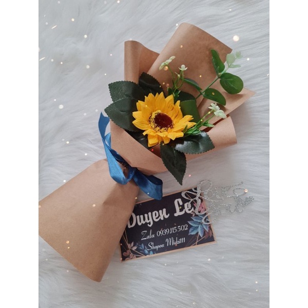 3 bó hoa sáp hướng dương