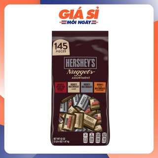 Kẹo socola hershey's nuggets chocolate 145 viên 1.47kg 03/2023