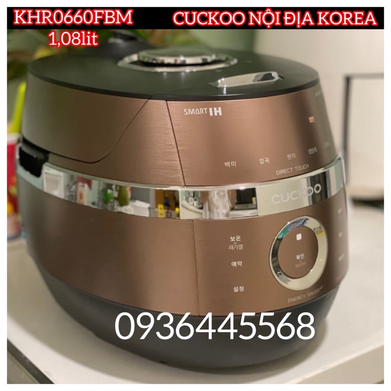 Nồi cơm điện Cao tần Cuckoo CRP-JHR0660FBM 1.08L. Chính hãng bảo hành 24 tháng