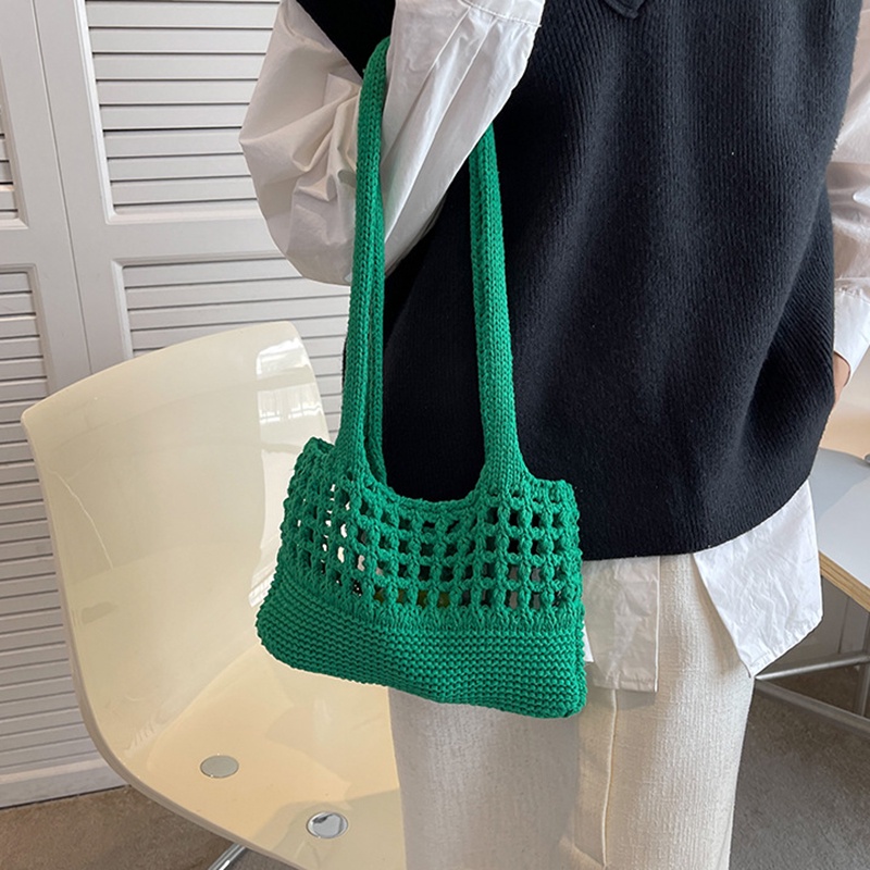 Túi Xách bucket Dệt Kim Thời Trang Cho Nữ