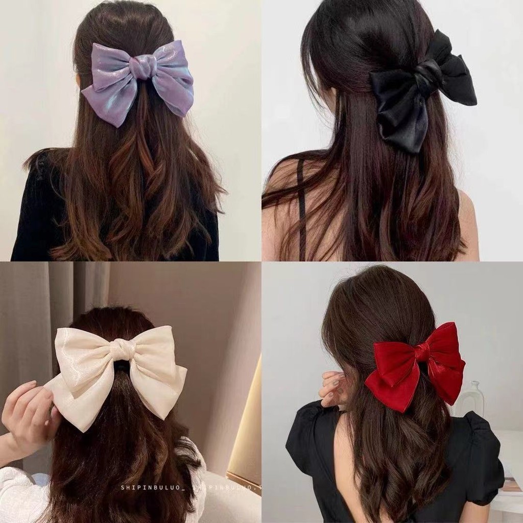 Kẹp tóc hình nơ phong cách Hàn Quốc dùng sưu tập
