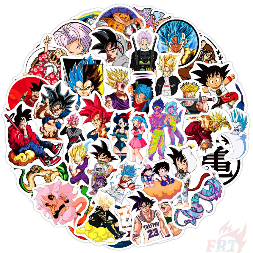 ✪ Dragon Ball Series 08 Son Goku Stickers ✪ Anime 50Pcs/Set DIY Fashion Waterproof Doodle Decals Stickers
