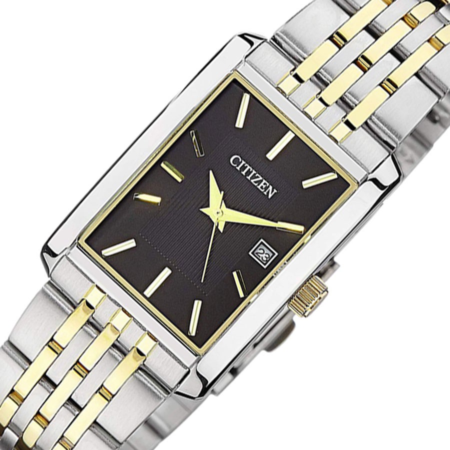 Đồng Hồ Citizen Nam Dây Kim Loại Pin-Quartz BH1674-57E - Mặt Đen (28x26mm)