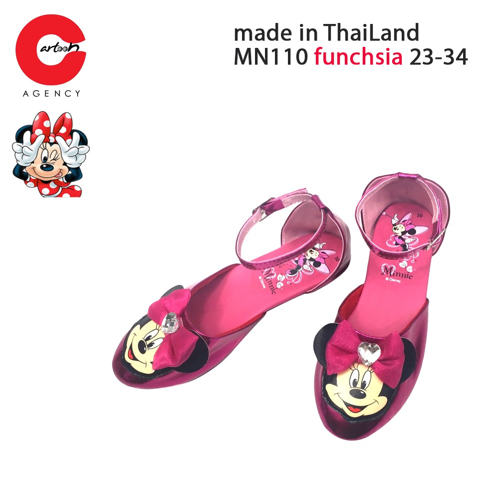 Duyên dáng giày cao gót bé gái Mickey Girl Chính Hãng Thương Hiệu Cartoon Agency Thái Lan