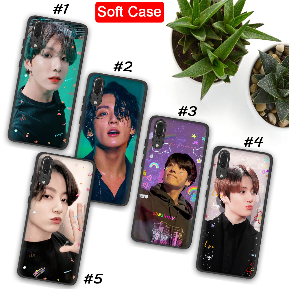 Ốp Điện Thoại Mềm Hình Jungkook Jungkook Cho Huawei P Smart 2018 / 2019 P8 P9 Lite 2017 Nova 7 Se Pro Y6P