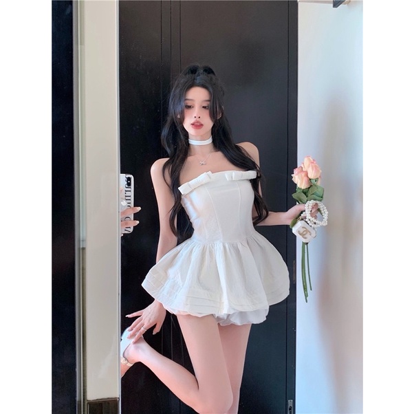 SET ÁO CÚP CÔNG CHÚA DÁNG XOÈ + QUẦN BỒNG NGẮN ULZZANG HÁCH DÁNG