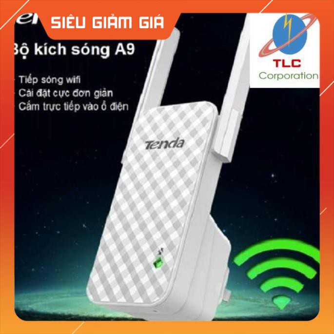 Bộ kích sóng tiếp nối sóng wifi - Hàng hiệu Tenda - Nhập khẩu chính hãng - A9 tốc độ 300Mbps