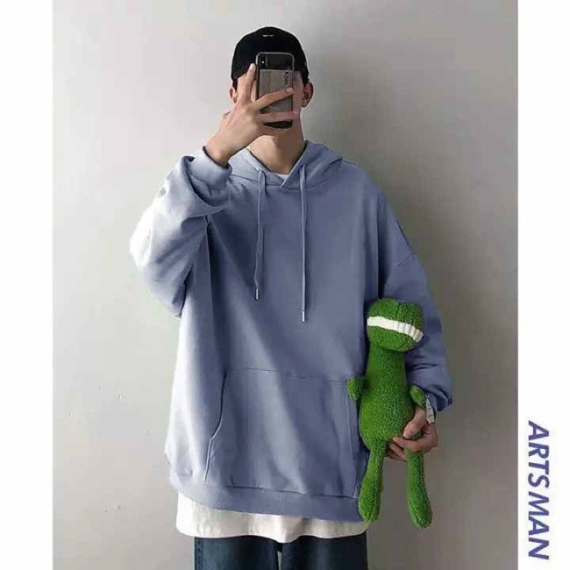 Áo Hoodie BASIC màu trơn unisex nam nữ SV Plus