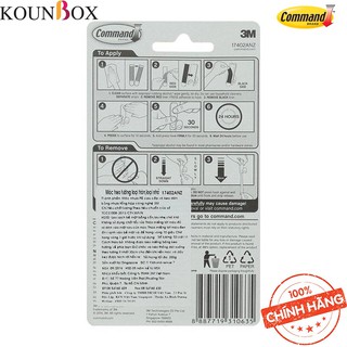 Móc dán tường tròn 300gr vỉ 3 cái Command 3M 17402