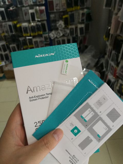 Cường lực Xiaomi Mi Play hiệu Nillkin Amazing H+ Pro cao cấp 9H/2.5D/0.2mm ( tặng keo chống hở mép )