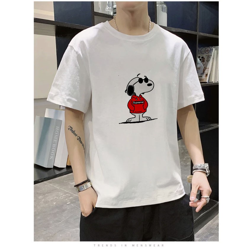 Áo phông nam nữ tay lỡ dáng rộng Unisex Snoopy Màu Vàng Siêu Đẹp áo thun unisex streetwear tee basic | BigBuy360 - bigbuy360.vn