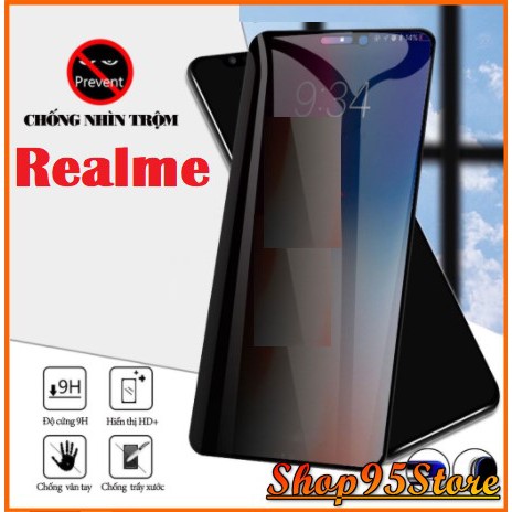 Cường Lực chống nhìn trộm cho Realme C20 C11 C12 C15 C1 C2 C3  Realme 5 pro/ Q Realme x lite Realme 3 pro Realme X2